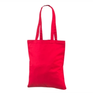 Punast värvi vastupidavast riidest kott Mõõdud 35x41 cm.