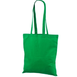 Soodsa hinnaga rohelist värvi riidest kott. Mõõdud 38×42 cm