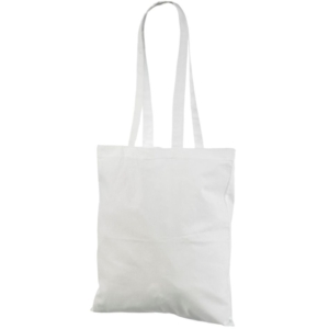 Soodsa hinnaga valget värvi riidest kott. Mõõdud 38×42 cm