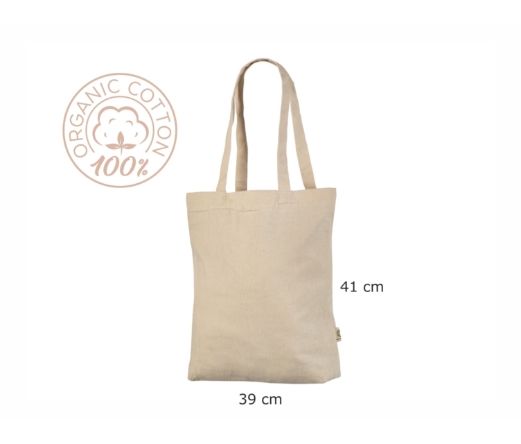 Loodusavalge orgaanilisest puuvillasest riidest kott_sizes